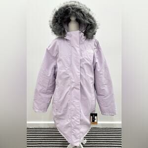 NWT The North Face Arctic Parka Waterproof Jacket Coat in Lavender Fog.